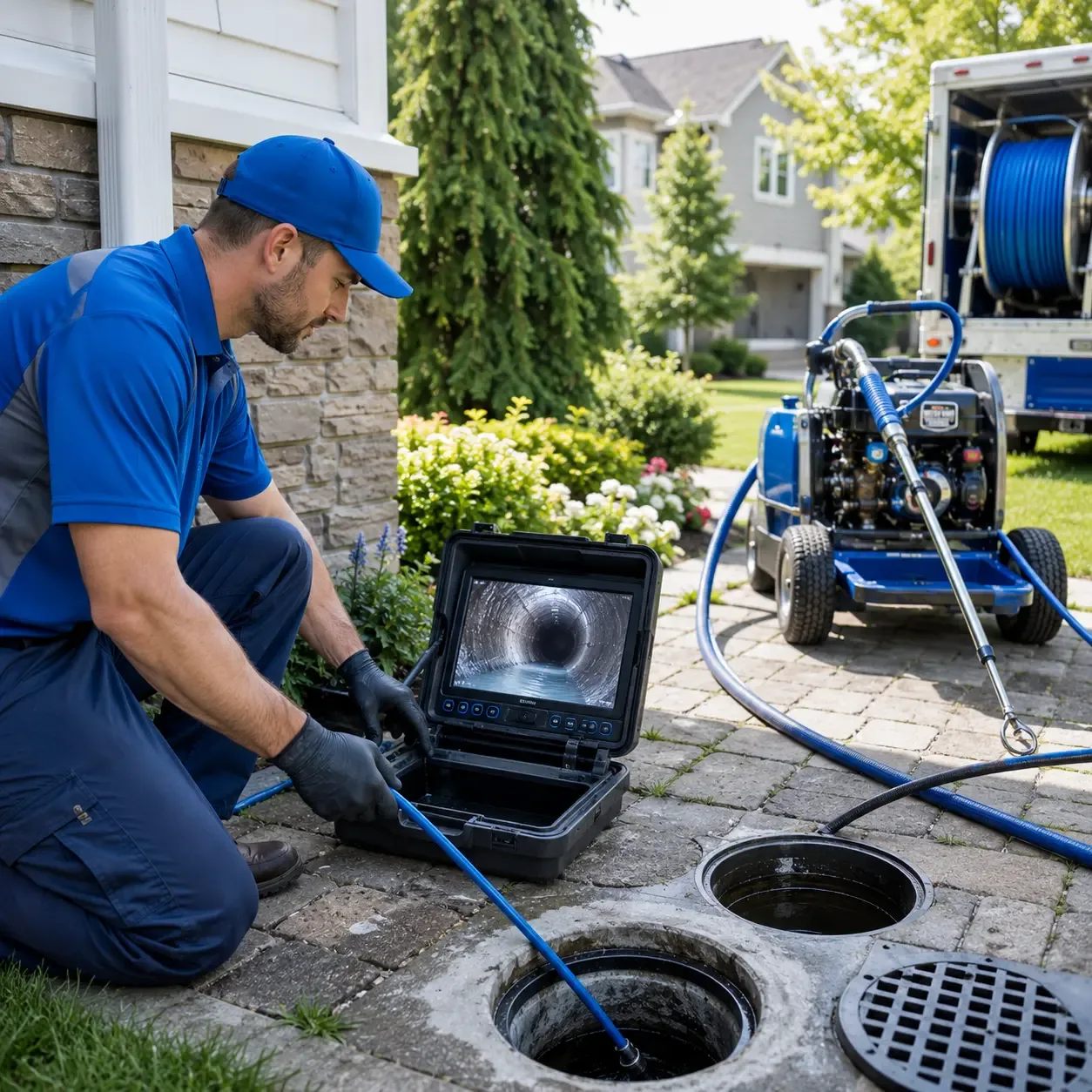Outdoor drain cleaning professionals serving Bloomingdale, MI