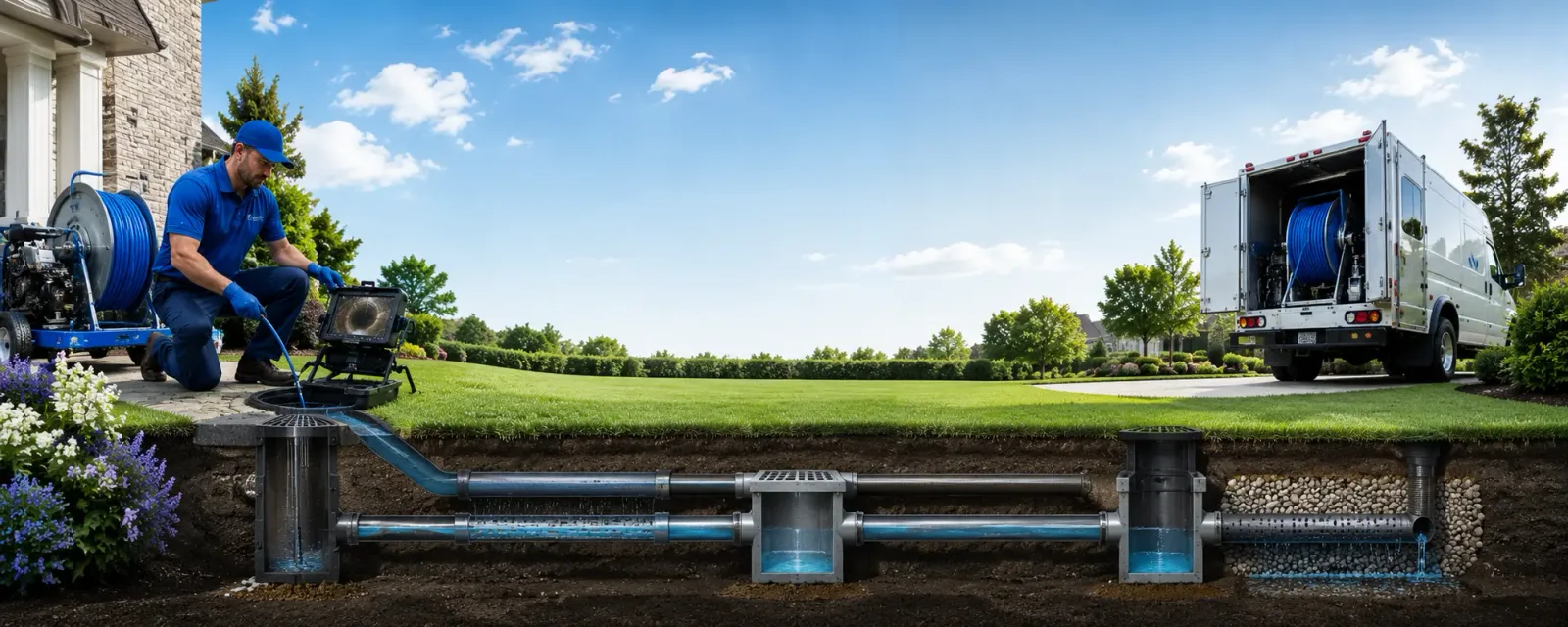 Outdoor drain cleaning information for Bloomingdale, MI